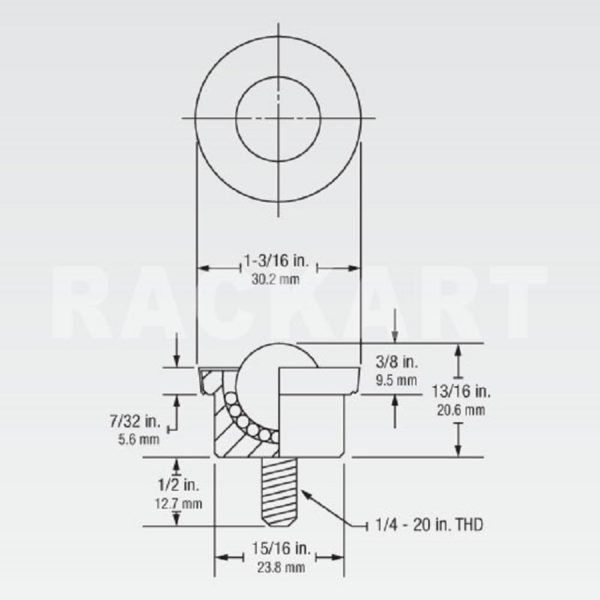 BOLA DE TRANSFERENCIA SMBT-5/8CSNY - Imagen 2