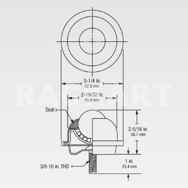 BOLA DE TRANSFERENCIA SBT-1-1/2CSNY - Imagen 2