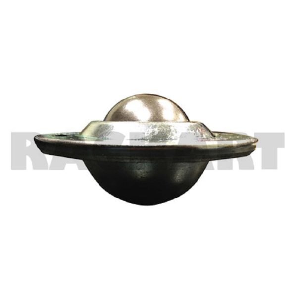 Bola de transferencia de acero inoxidable y cuerpo de acero con montaje tipo plato para empotrar.